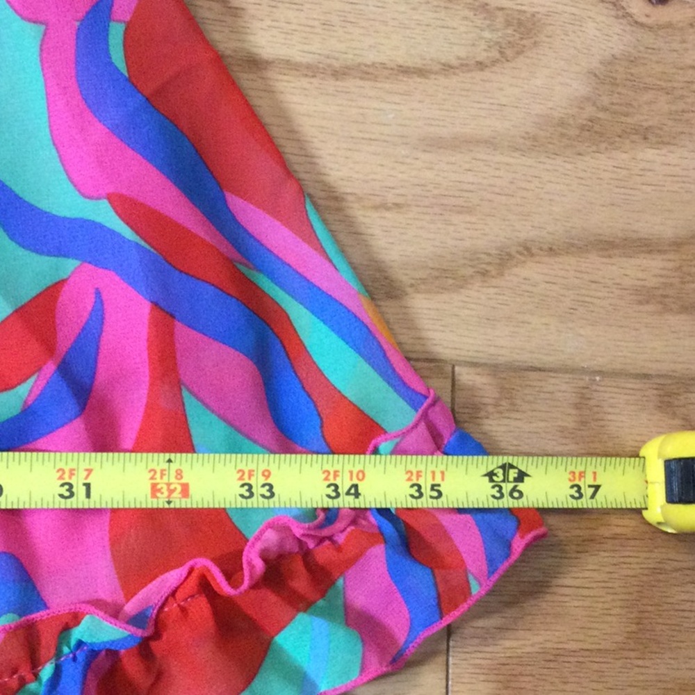 M Colorful Boho Ruffle Dress - Picture 13 of 16